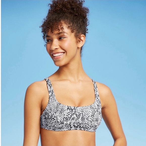 I Juniors Ribbed Bralette Bikini Top - Xhilaration - Picture 3 of 8